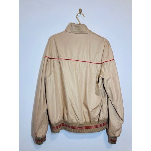 Jeffrey Banks For Lakeland Mens Tan Bomber Jacket 40 Long - Picture 12 of 13